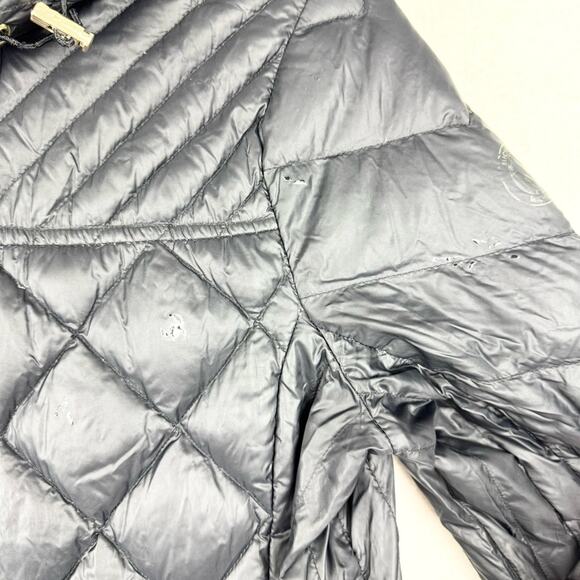 MICHAEL Michael Kors Packable Down Filled Quilted Long Line Coat Black Size M - Picture 6 of 15